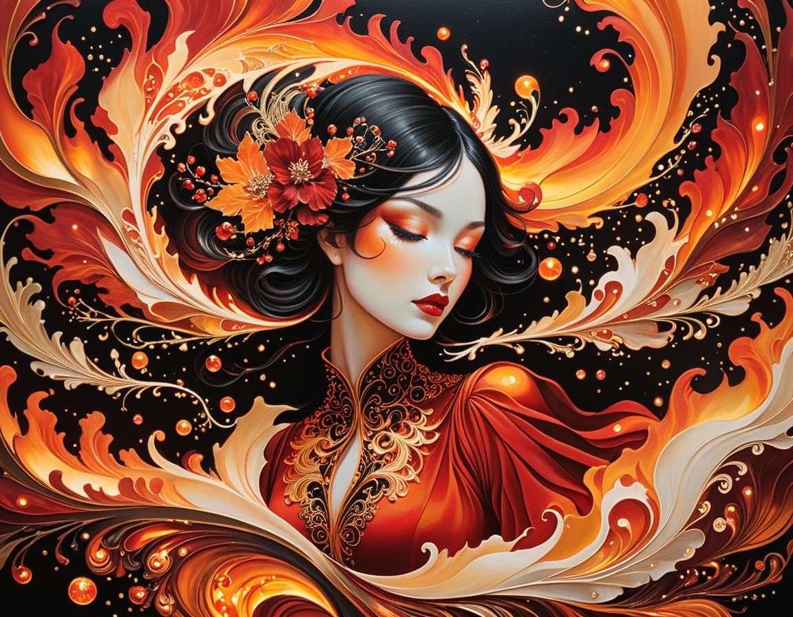 Fiery Fiona  by @Gothic Art N Stuff by Ang