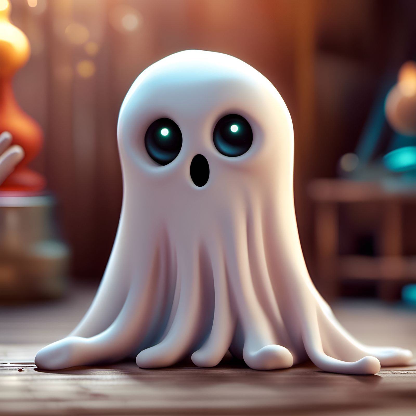 Cute ghost! 👻 - AI Generated Artwork - NightCafe Creator