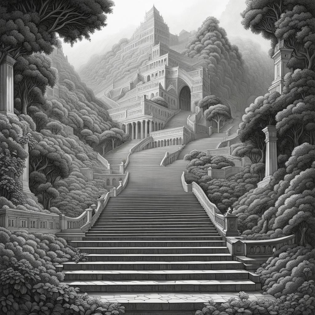 Steps to the temple  by @Pez