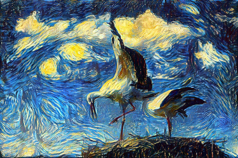 Van Gogh's stork