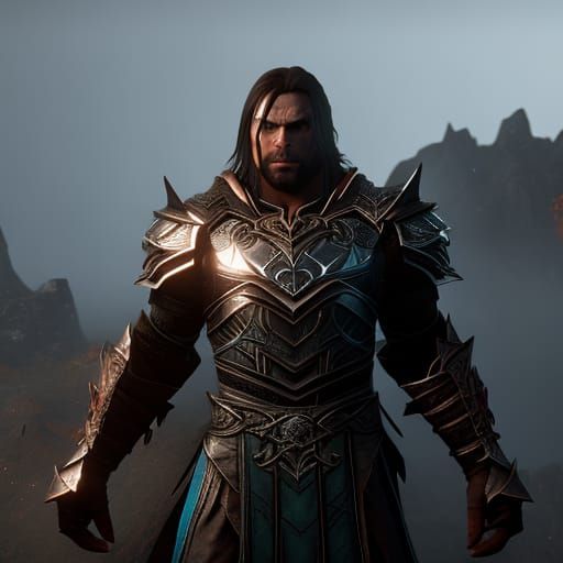 shadow of war Talion with glowing eyes - AI Generated Artwork ...