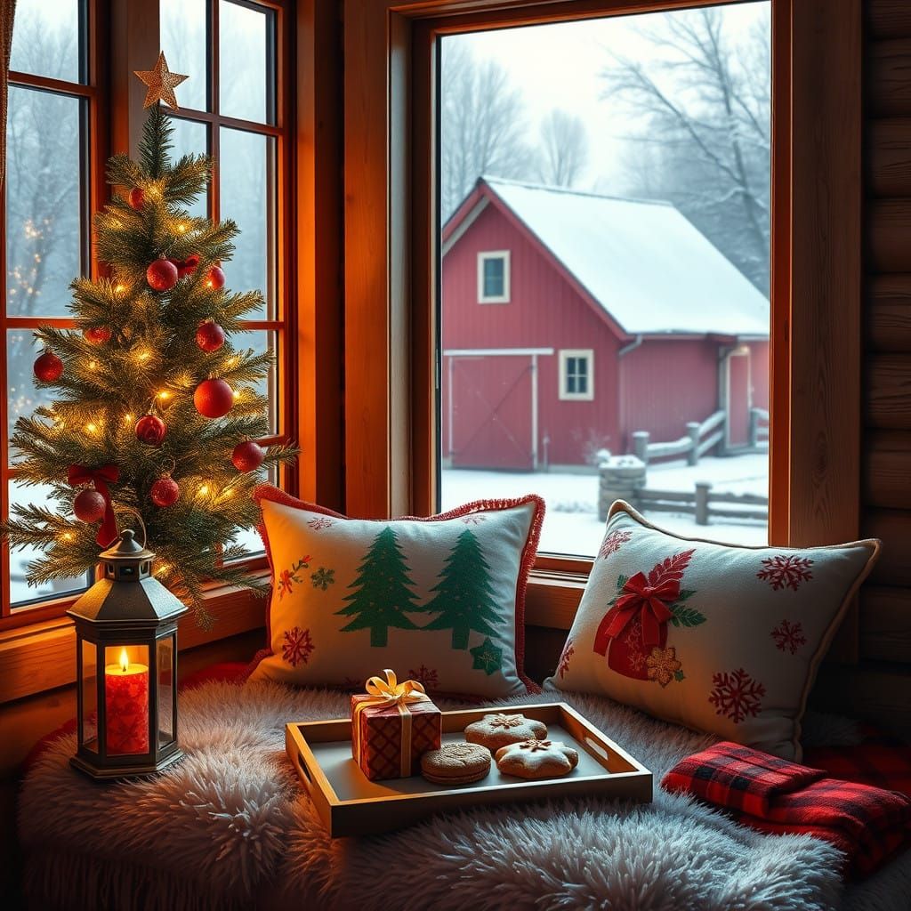 Warm Winter Wonderland Christmas Scene