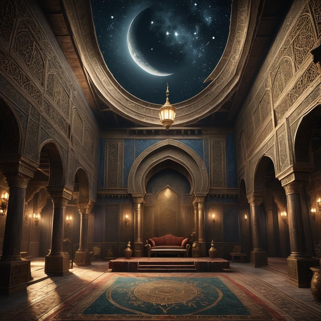 Medieval Arabian Throne Room