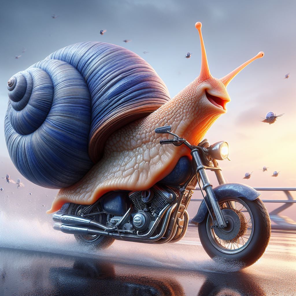 Snail On A… Motorcycle?