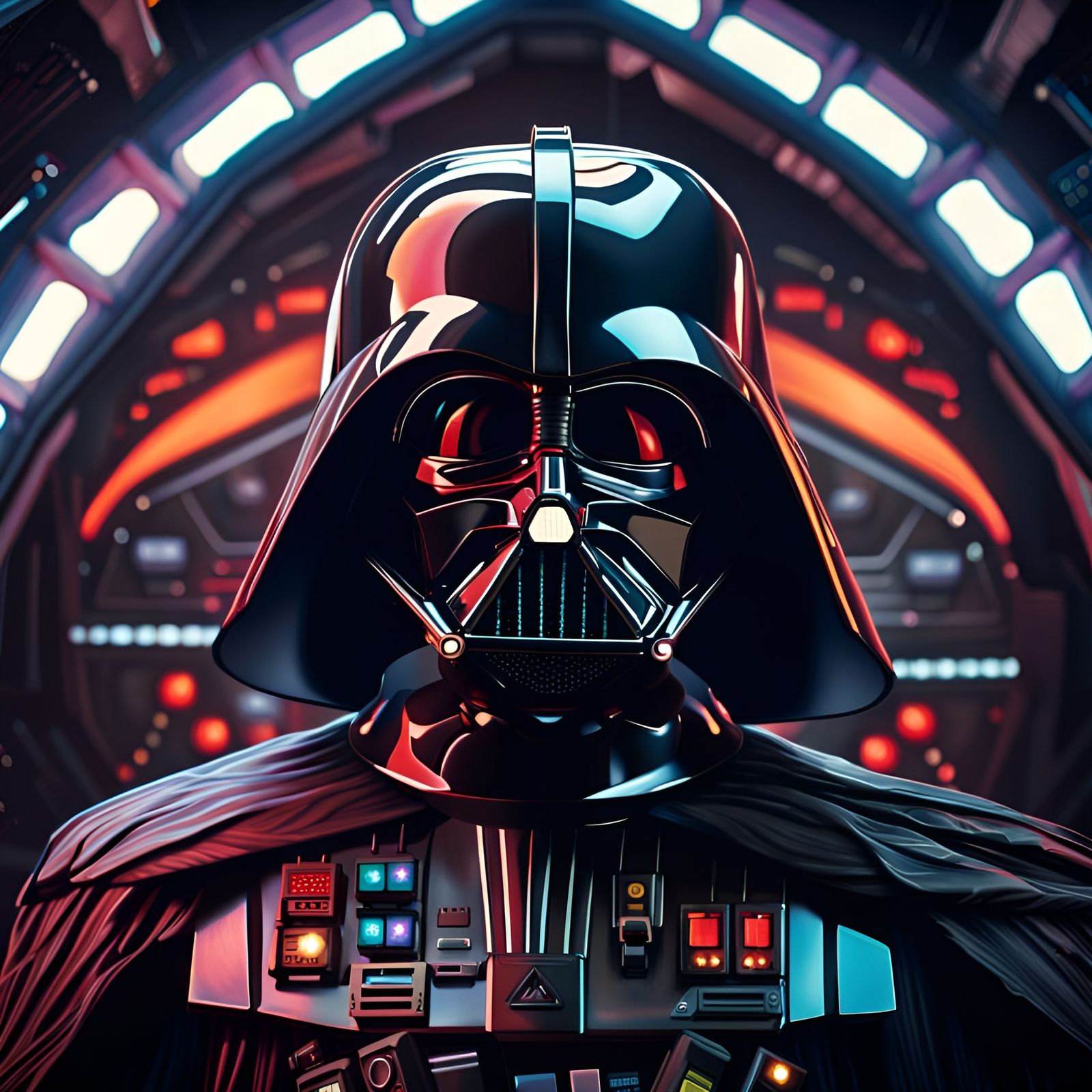 A Portrait of Darth Vader - AI Generated Artwork - NightCafe Creator