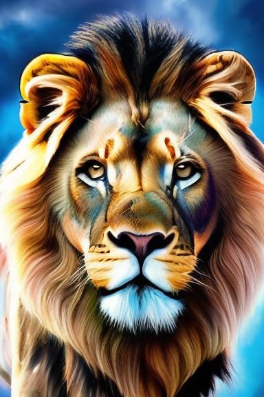 Majestic lion