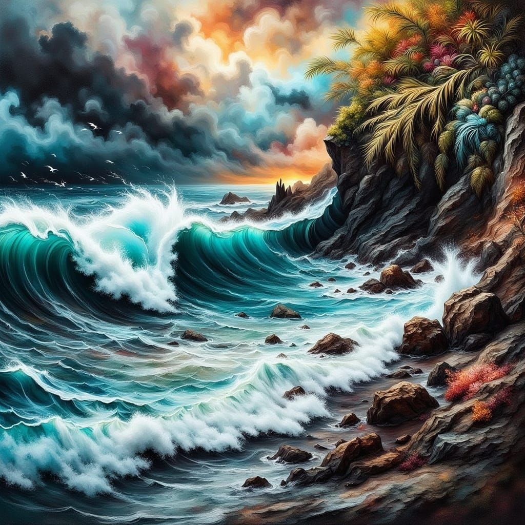 Before the storm.  by @KiwiJellyBean