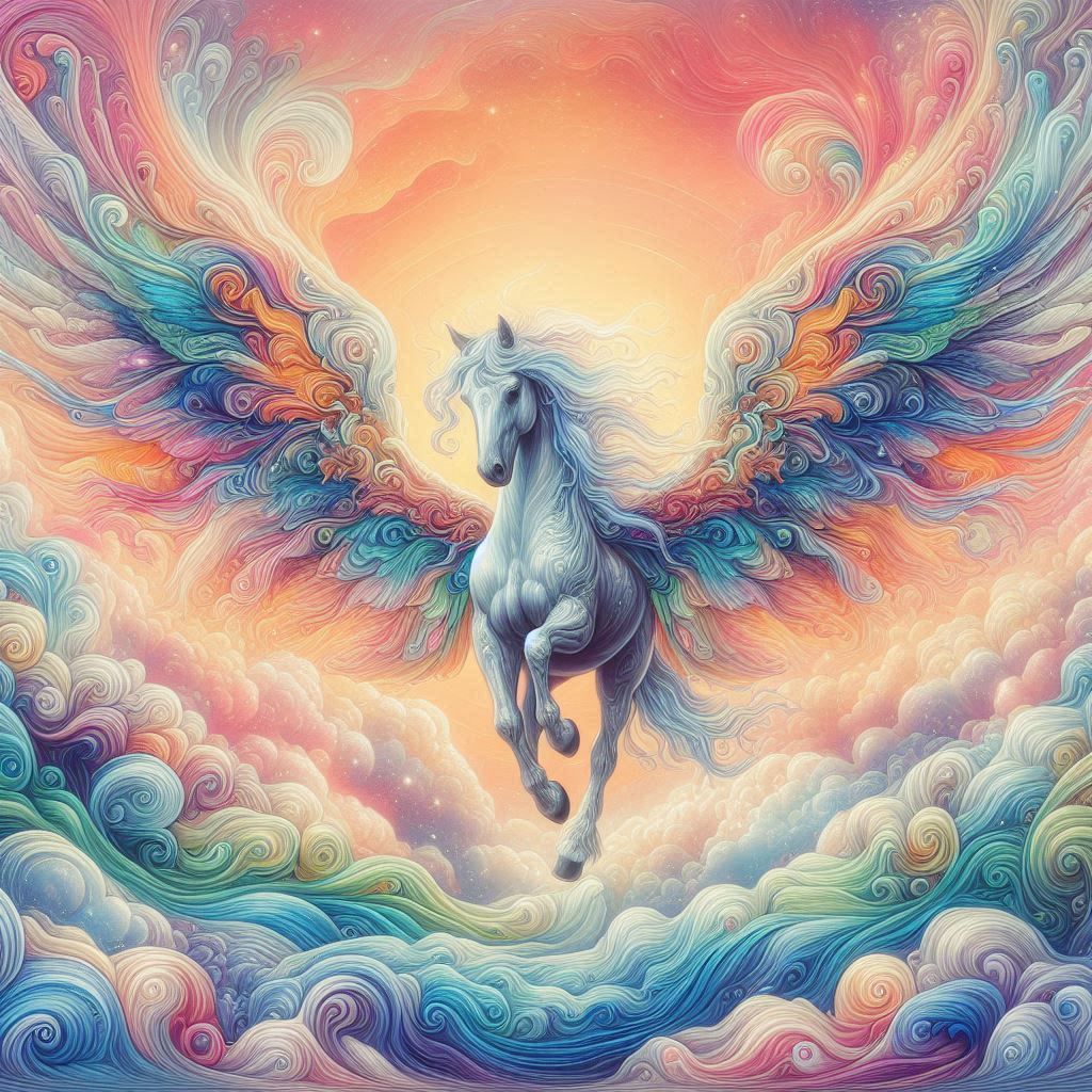 horse with wings.