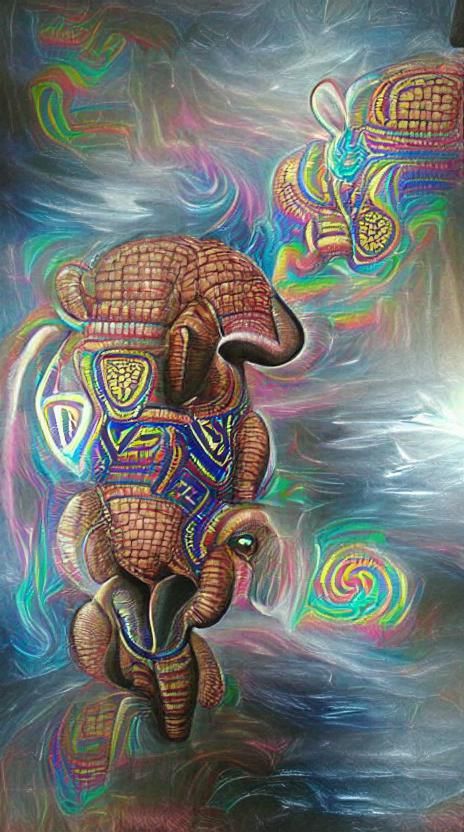 DMT elephant painting