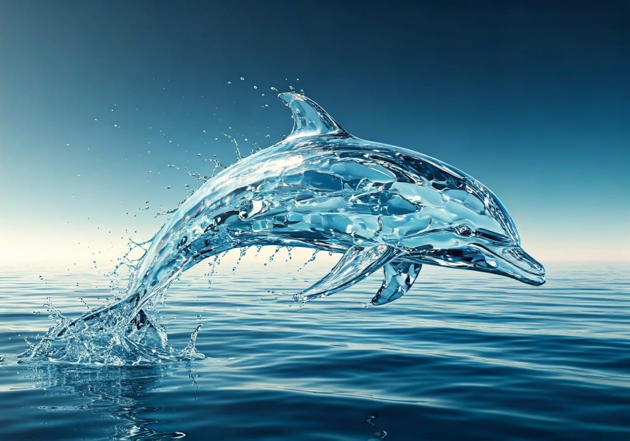 Water Dolphin  by @moowokuorn