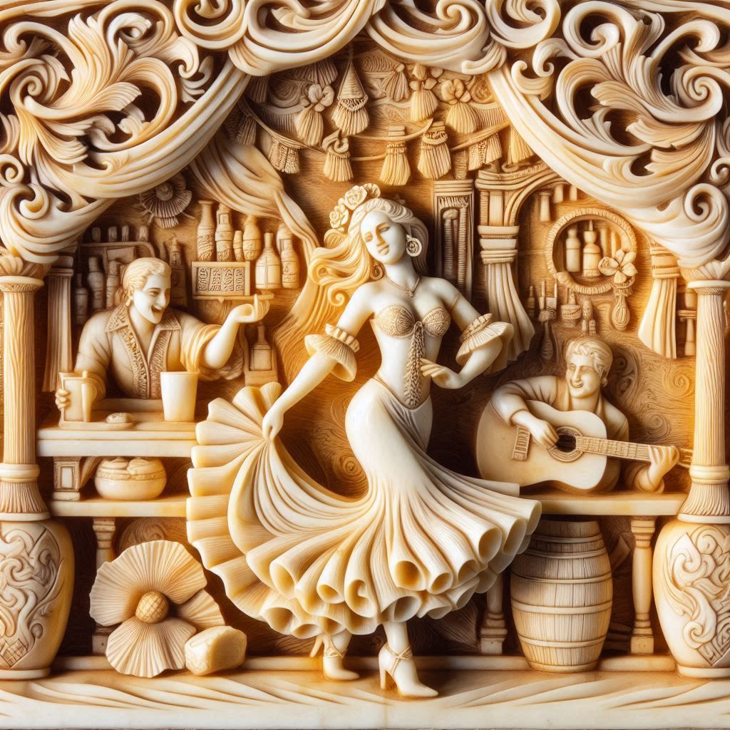 'Felina' Ivory Carving