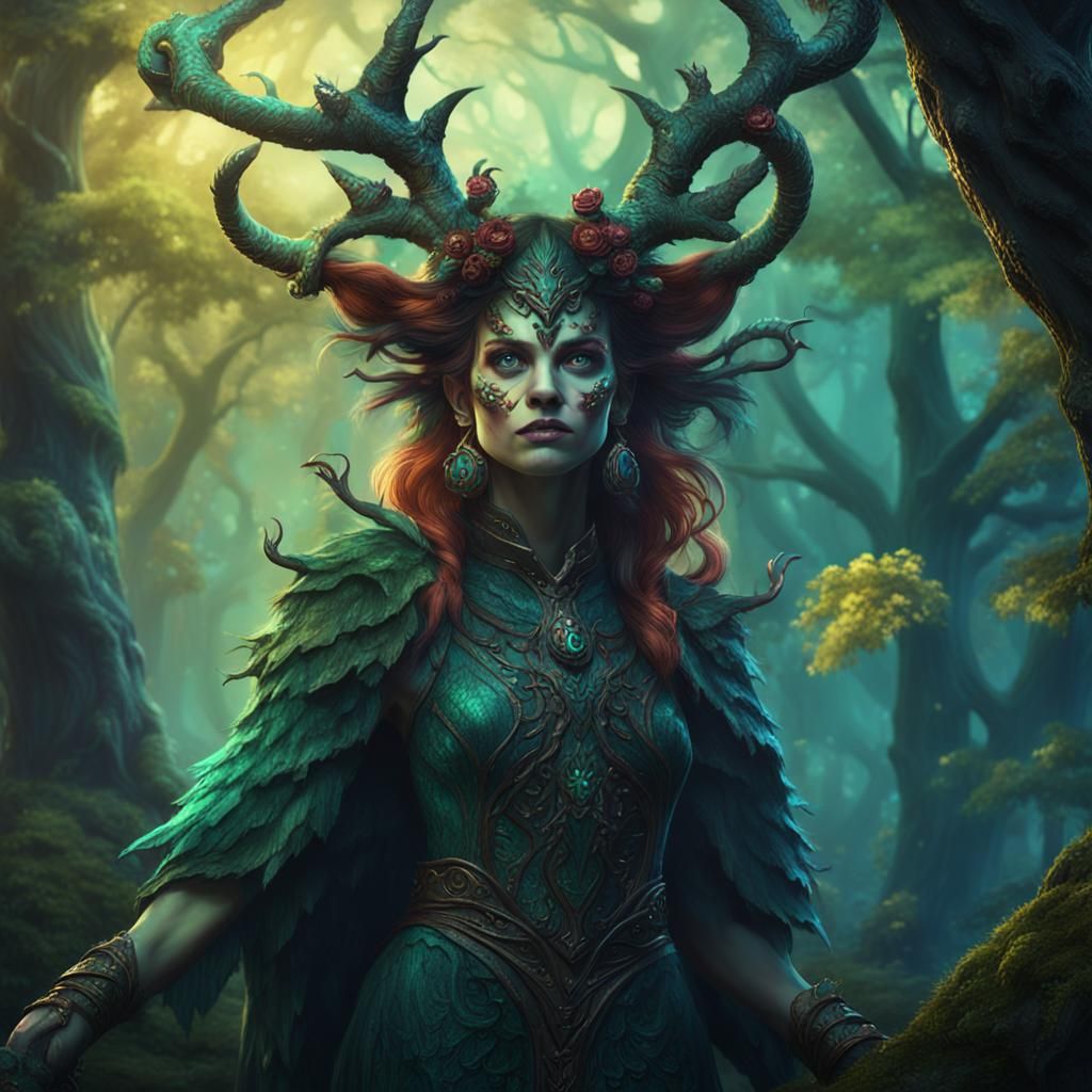 A Fey Enchantress - AI Generated Artwork - NightCafe Creator