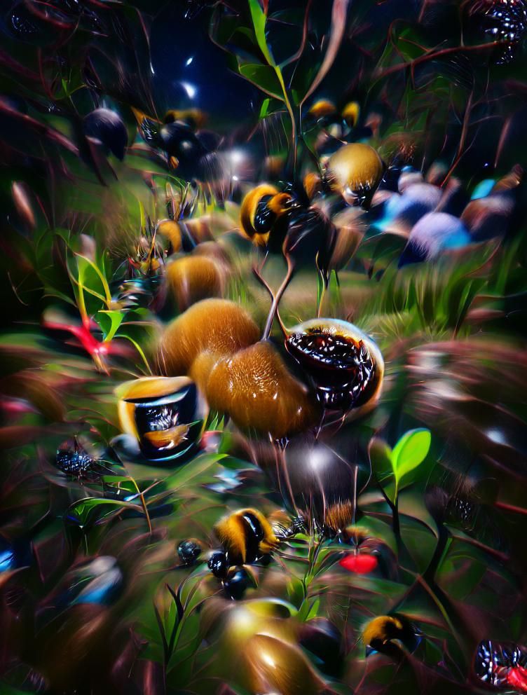 Midnight honey bomb, super fluent undergrowth, teeming in fi...
