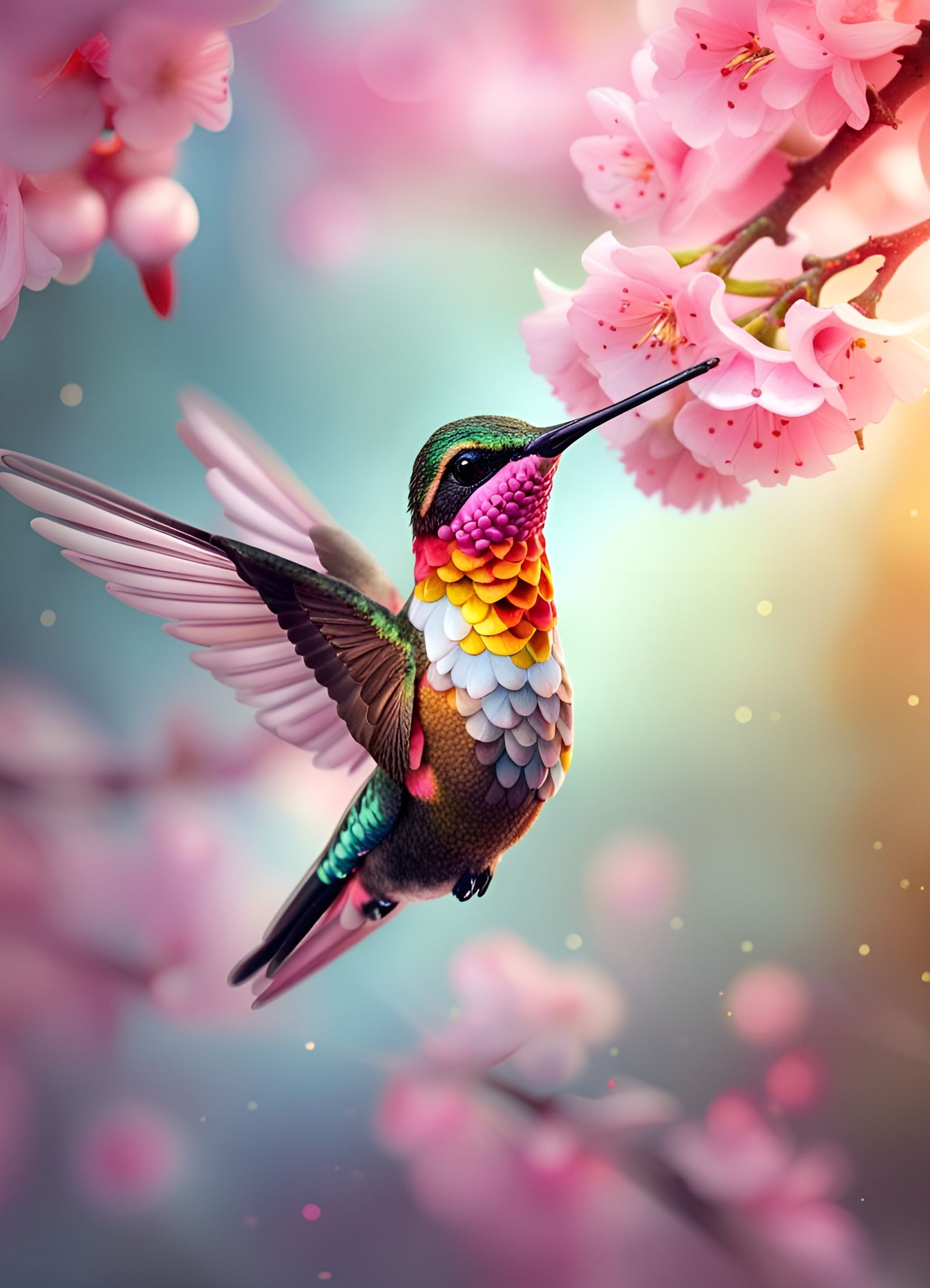 Fiery-throated Hummingbird