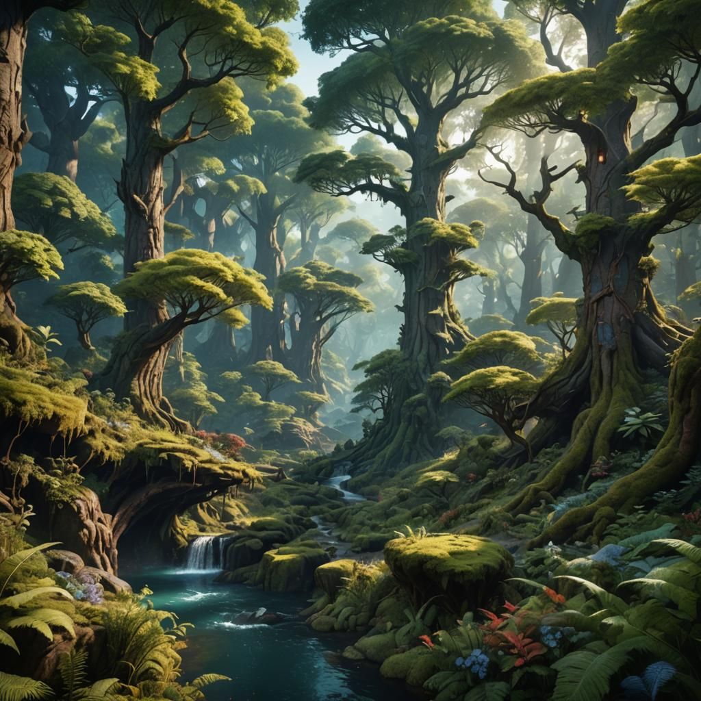 A beautiful forest and biggest