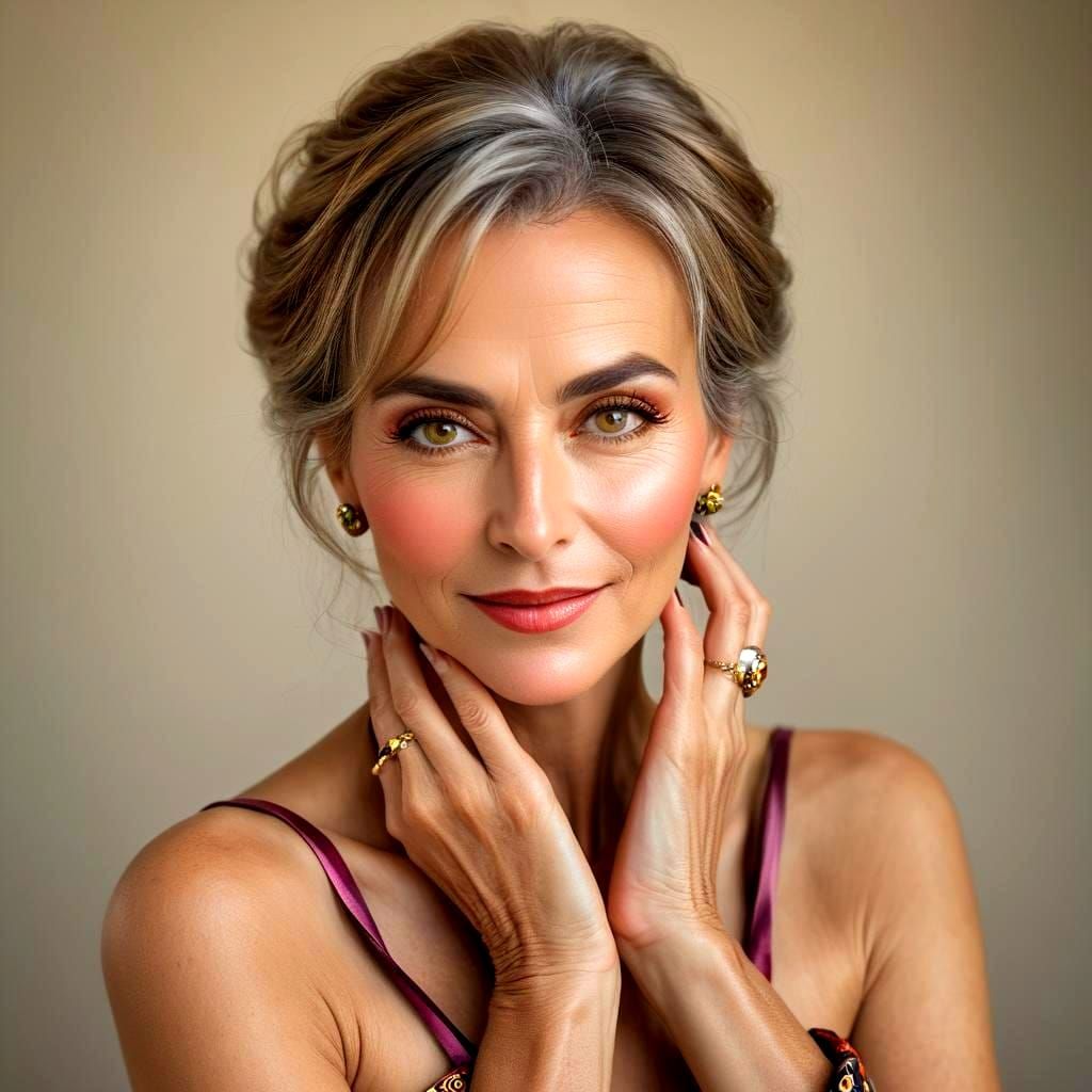 Charming Lady Portrait in Surrealist Style