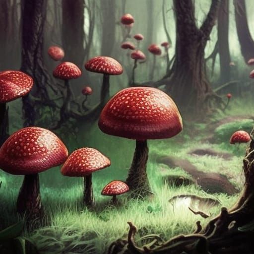 Goblin Core Aesthetic in Dark Fantasy Style