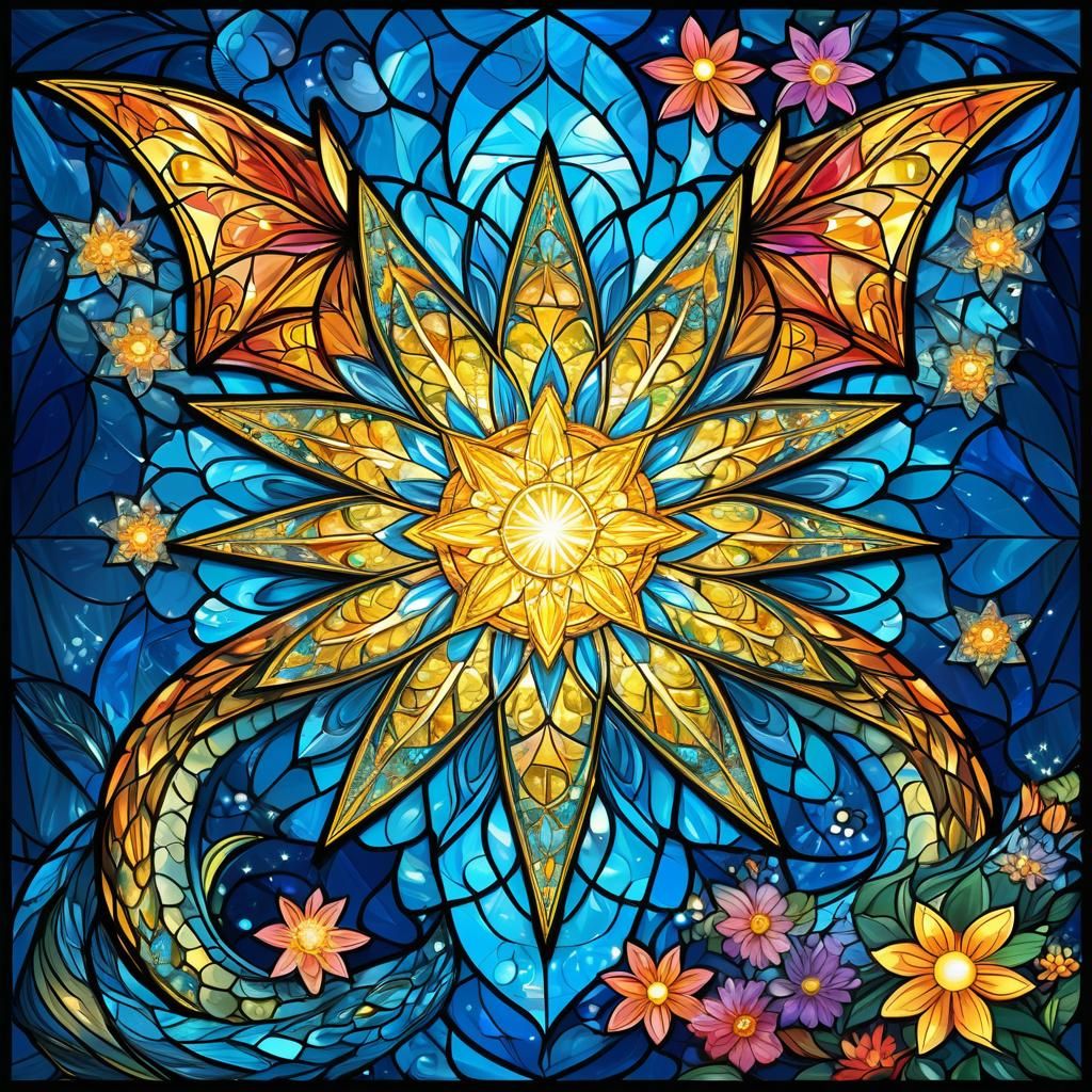 crystalline stained glass