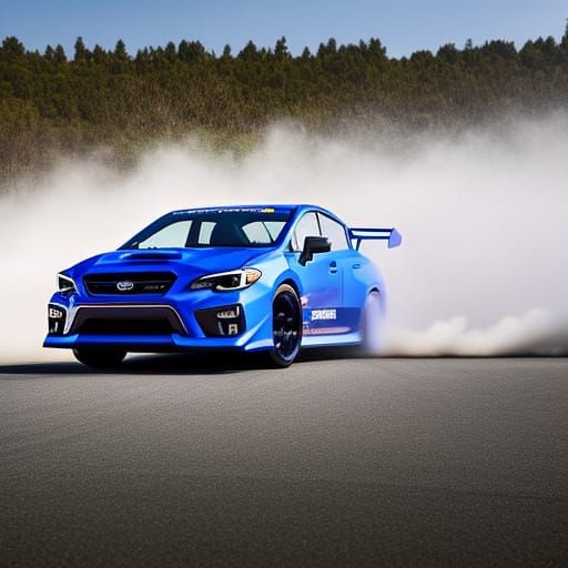 Subaru WRX drifting