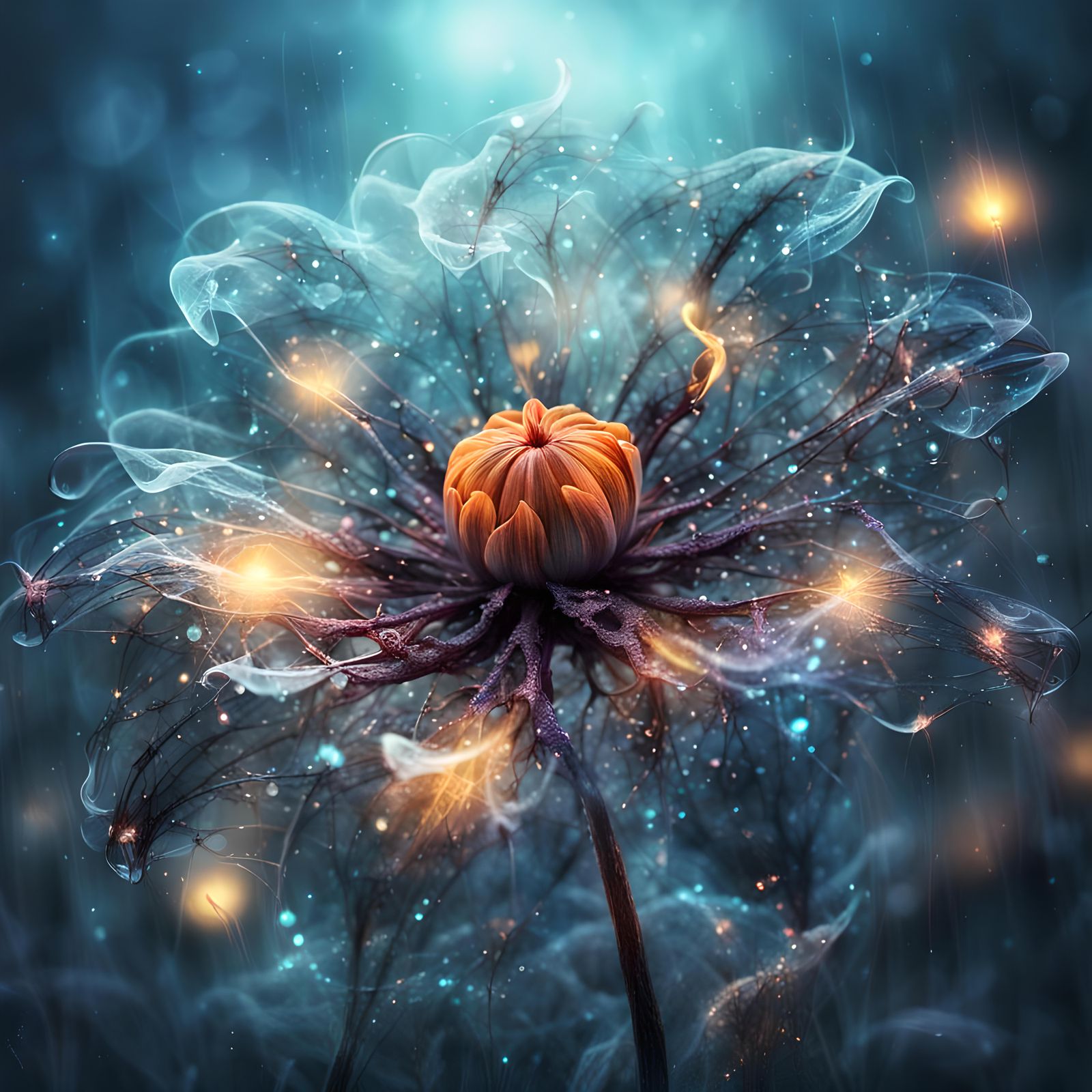 magical flower  by @lollukao