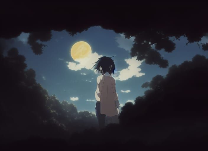 A Moon Filled Sky