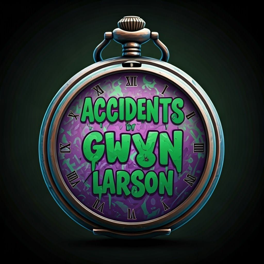 Graffiti Pocket Watch in Futuristic Digital Art Style