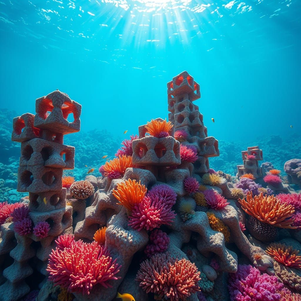 Cube reefs  by @dinsat