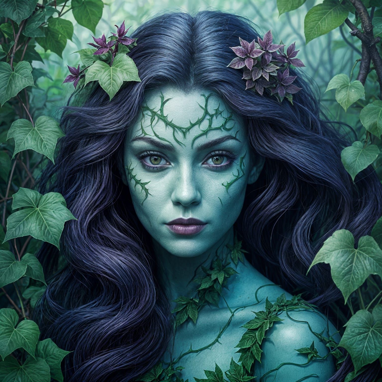 A selfie style image of Poison Ivy for her social media profile picture 