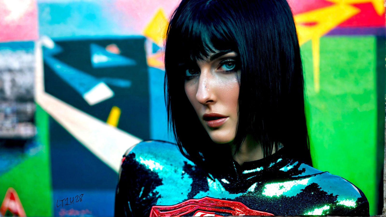 Maxine Kemp - Glitter in the air series.