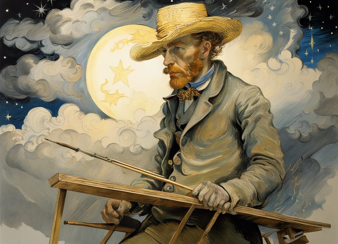 Starry Night, Moment of Birth  by @Number Five