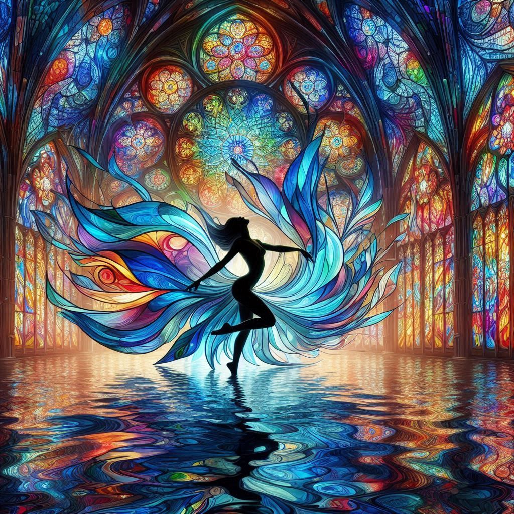 Stained Glass Dancer 3