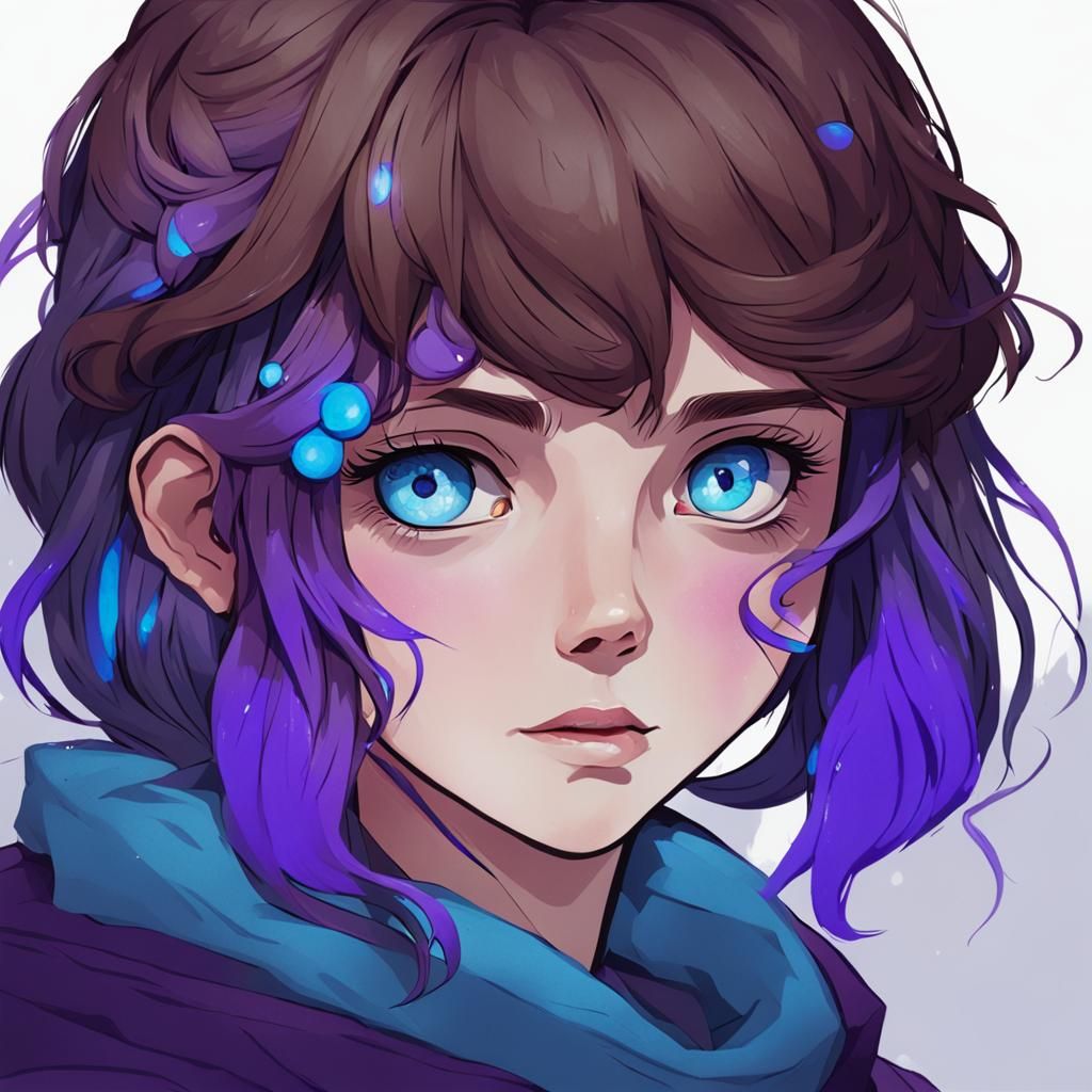 Portrait of a teenage girl who is a demigod ,daughter of Hec...