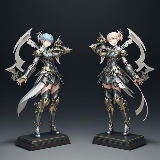 two bookends totally opposite of one another.