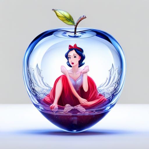 Snow White princess inside apple 3