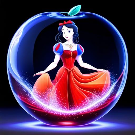 Snow White princess inside apple 4