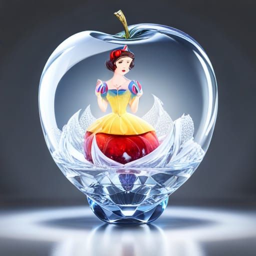 Snow White princess inside apple 8