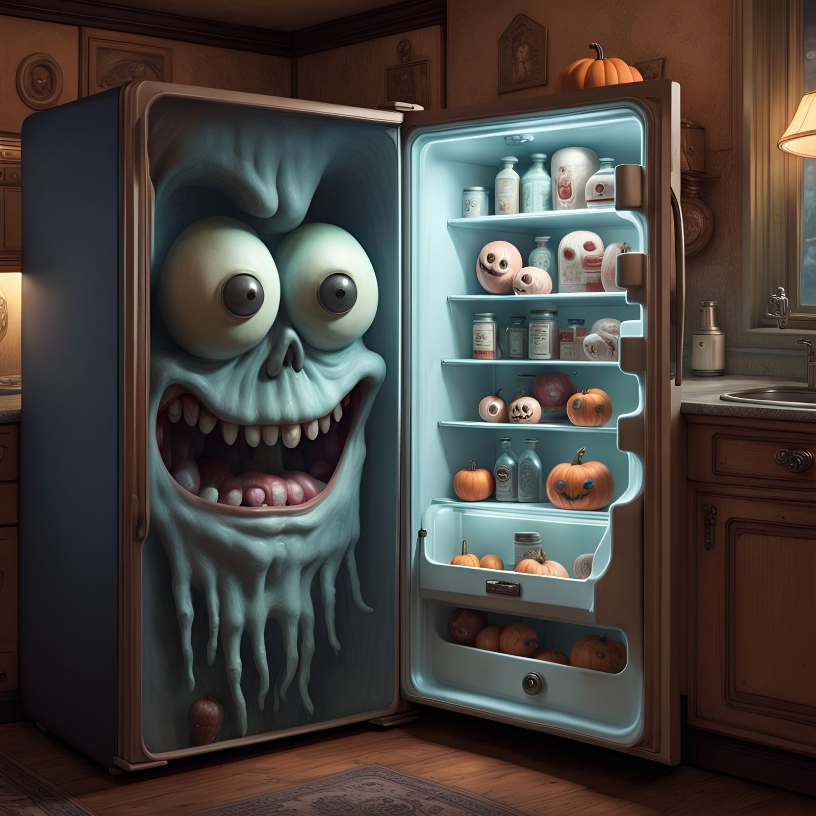 "Well you better go catch it!" AI Generated Artwork NightCafe Creator