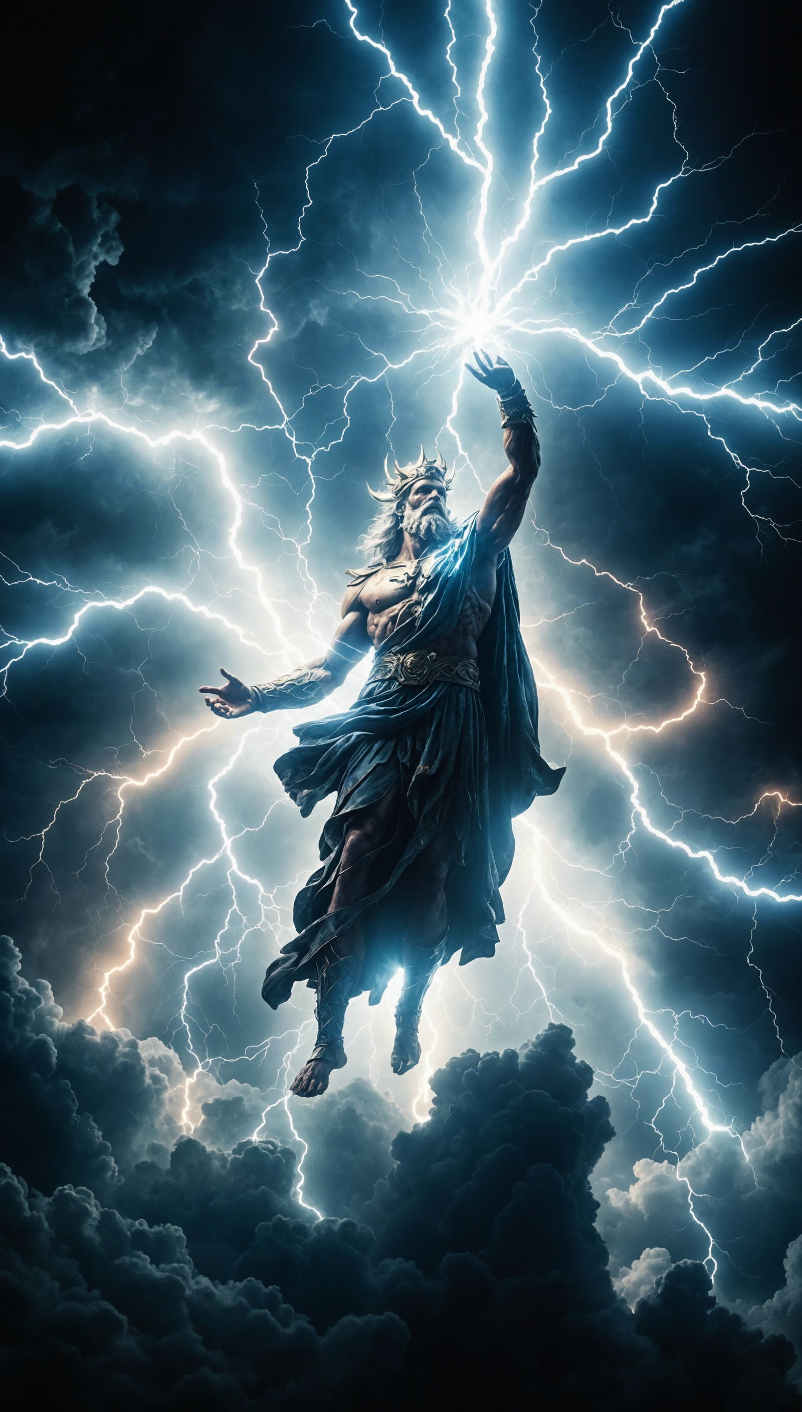 Zeus - God of lightning - AI Generated Artwork - NightCafe Creator