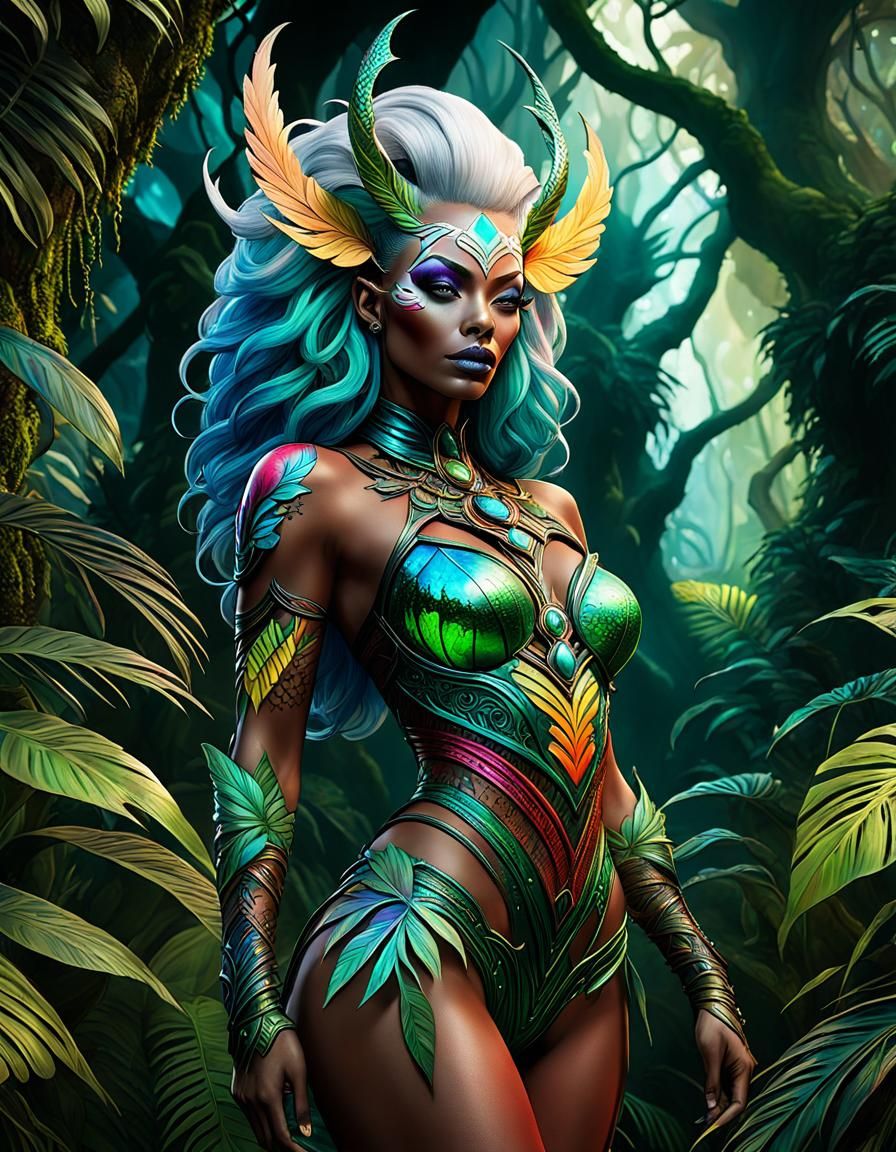 The Beautiful Multicolored Dryad