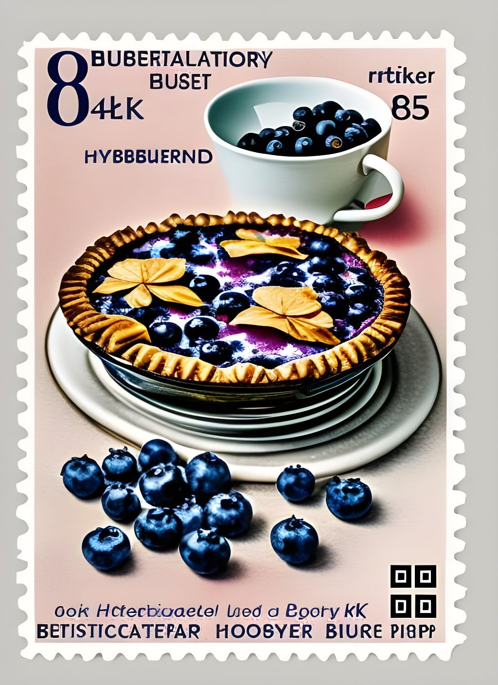 Blueberry Stamp <3 , btw how are you all :)   by @Jungkookie