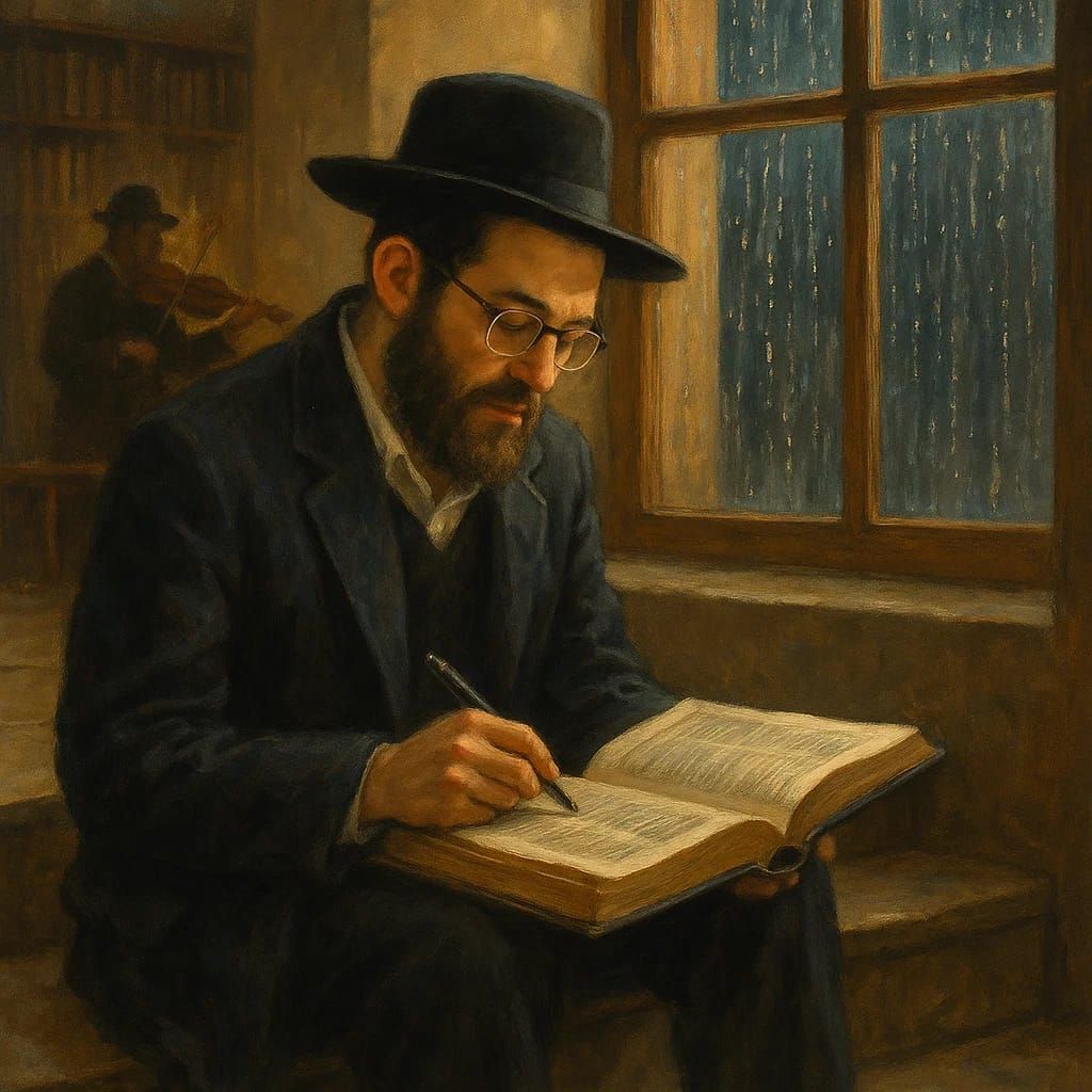 לימוד בלילה חורפי