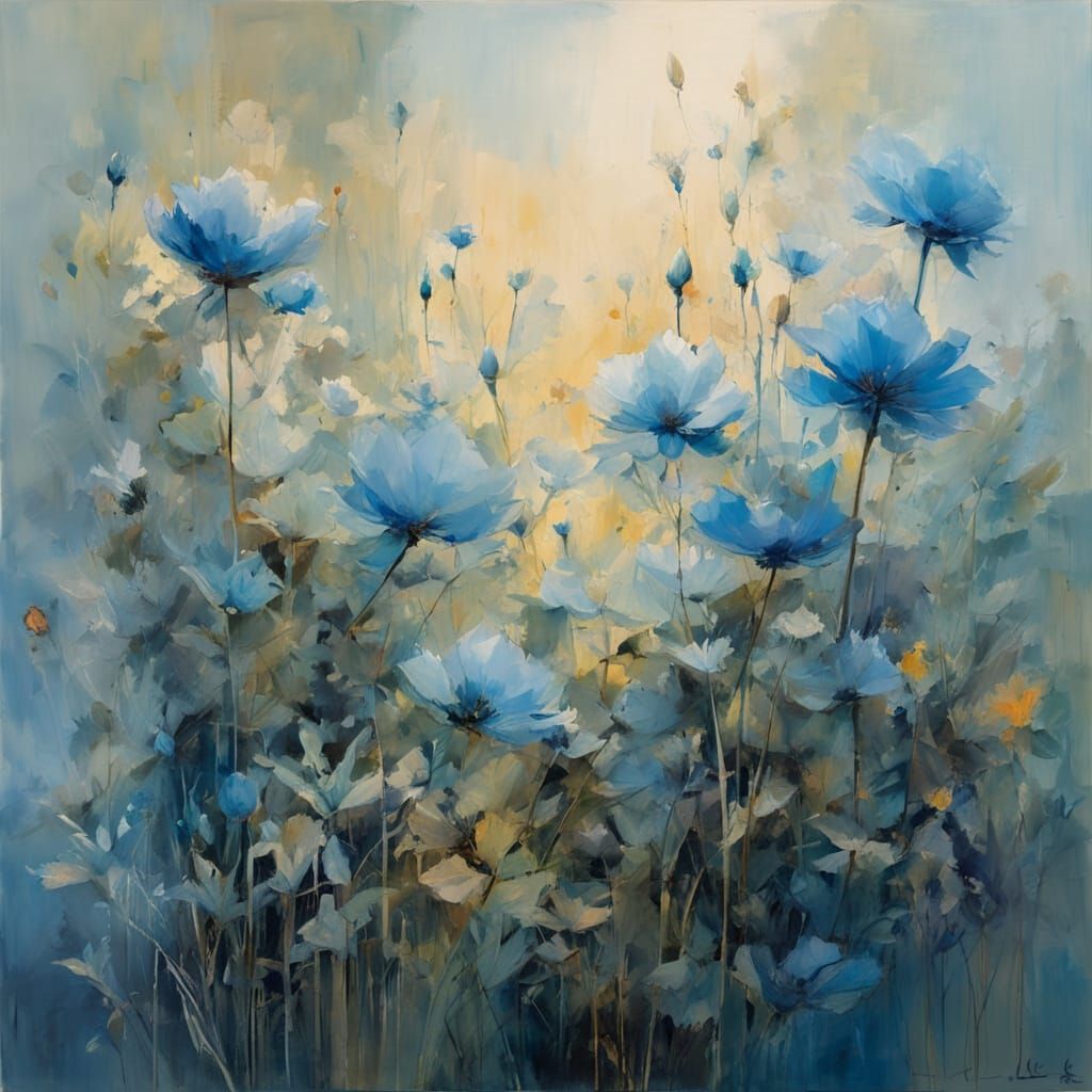 Beauty in blue  by @Gokiburi