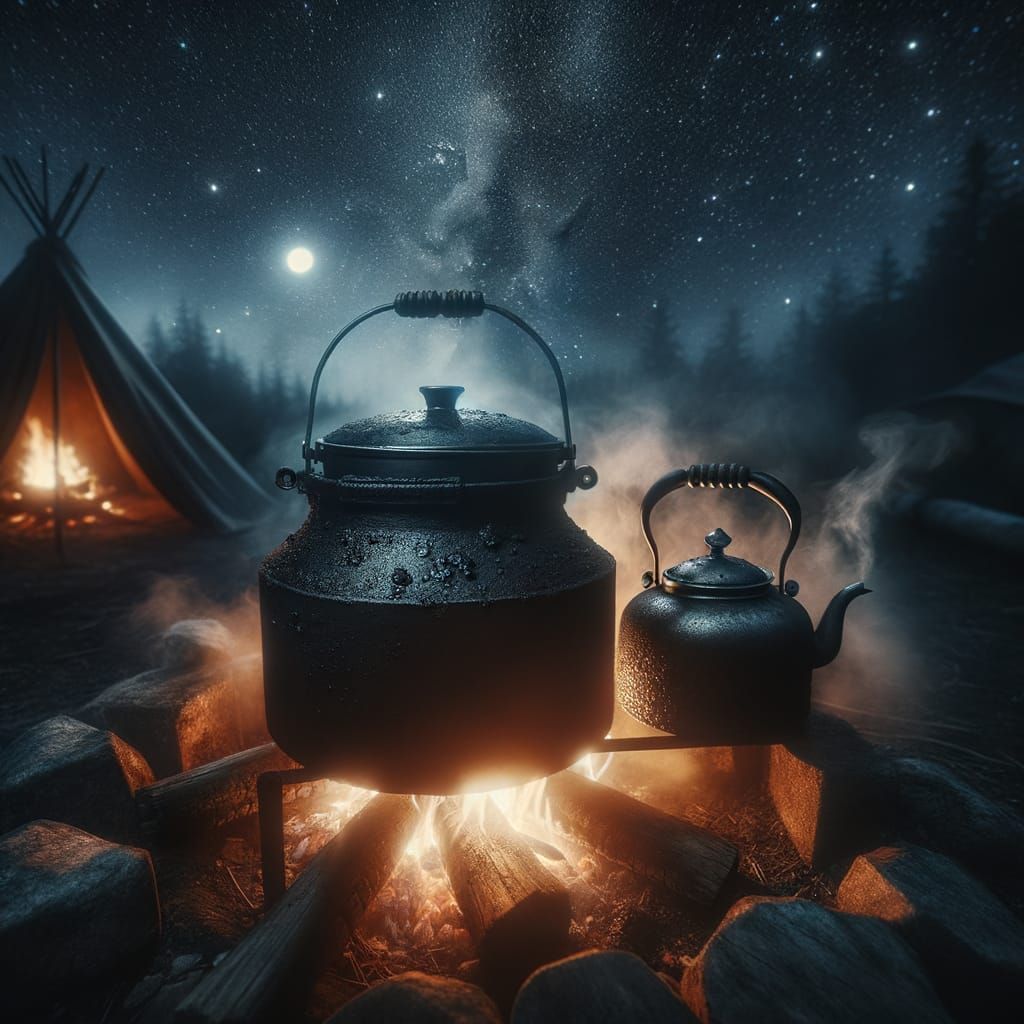 Hello Pot... Meet Kettle... AI Generated Artwork NightCafe Creator