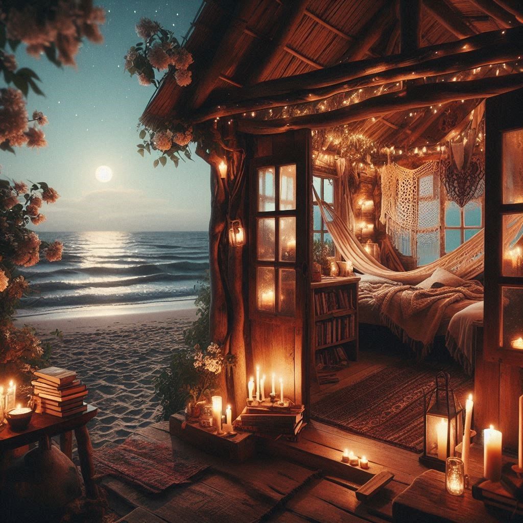 Summer Night By The Sea  by @zephyrael