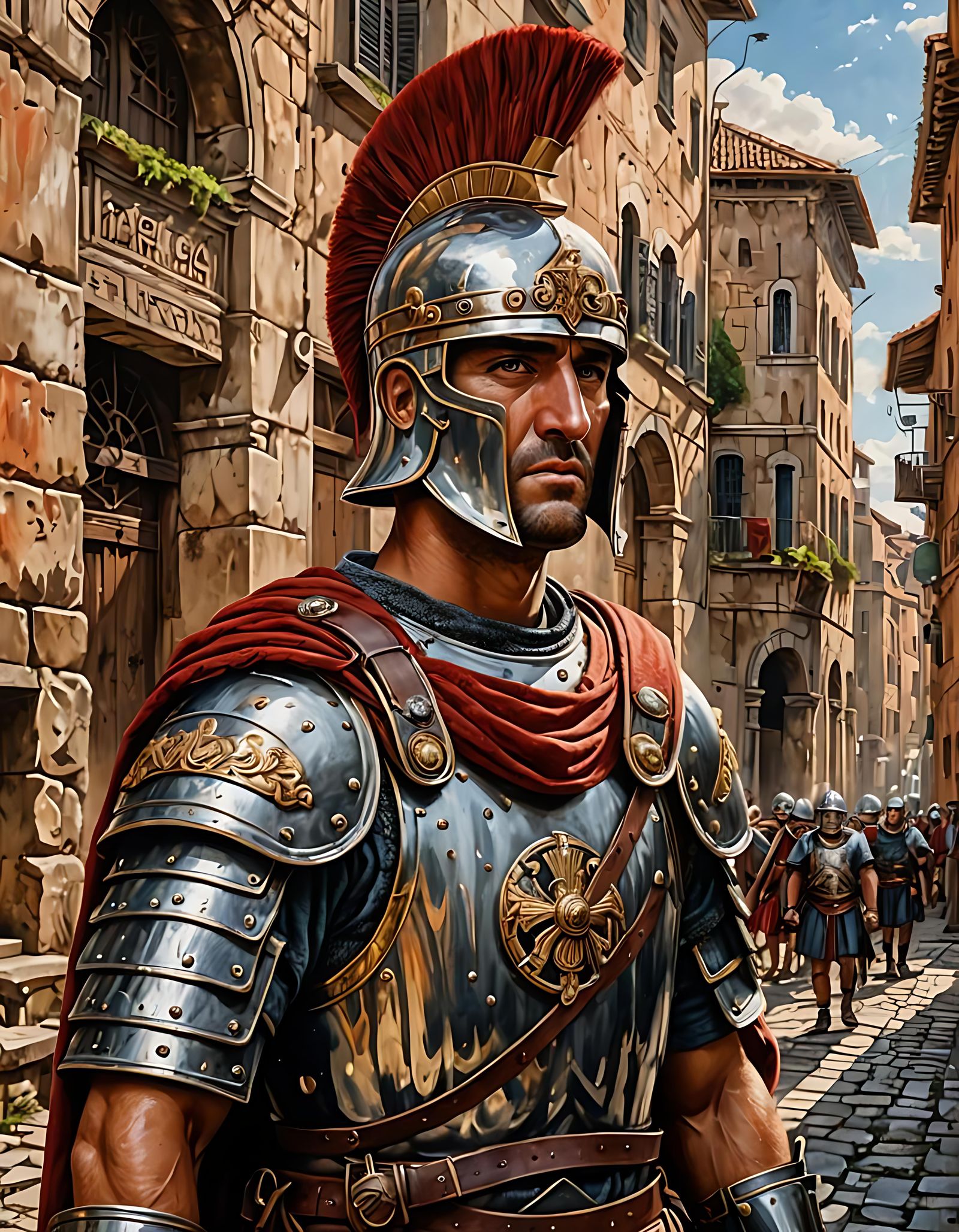 A Roman Legionary - AI Generated Artwork - NightCafe Creator