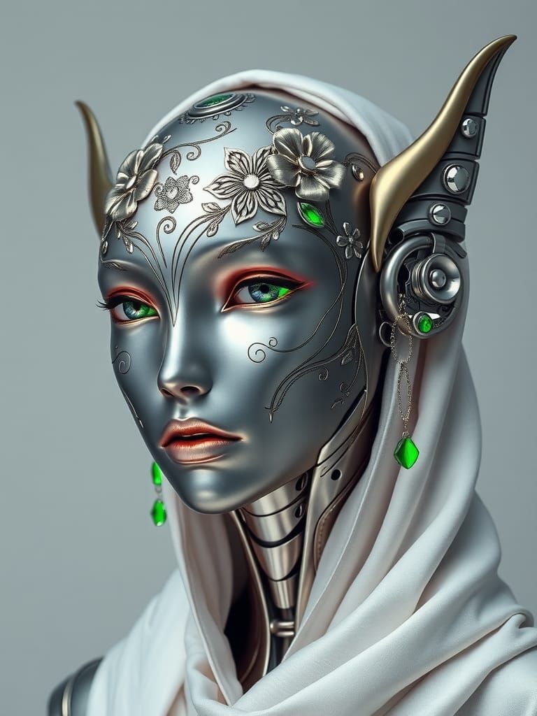 elven robot beauty  by @Ignatus