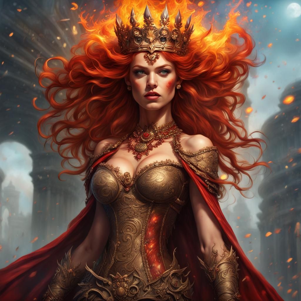 Madelyne Pryor - The Red Queen - AI Generated Artwork - NightCafe Creator