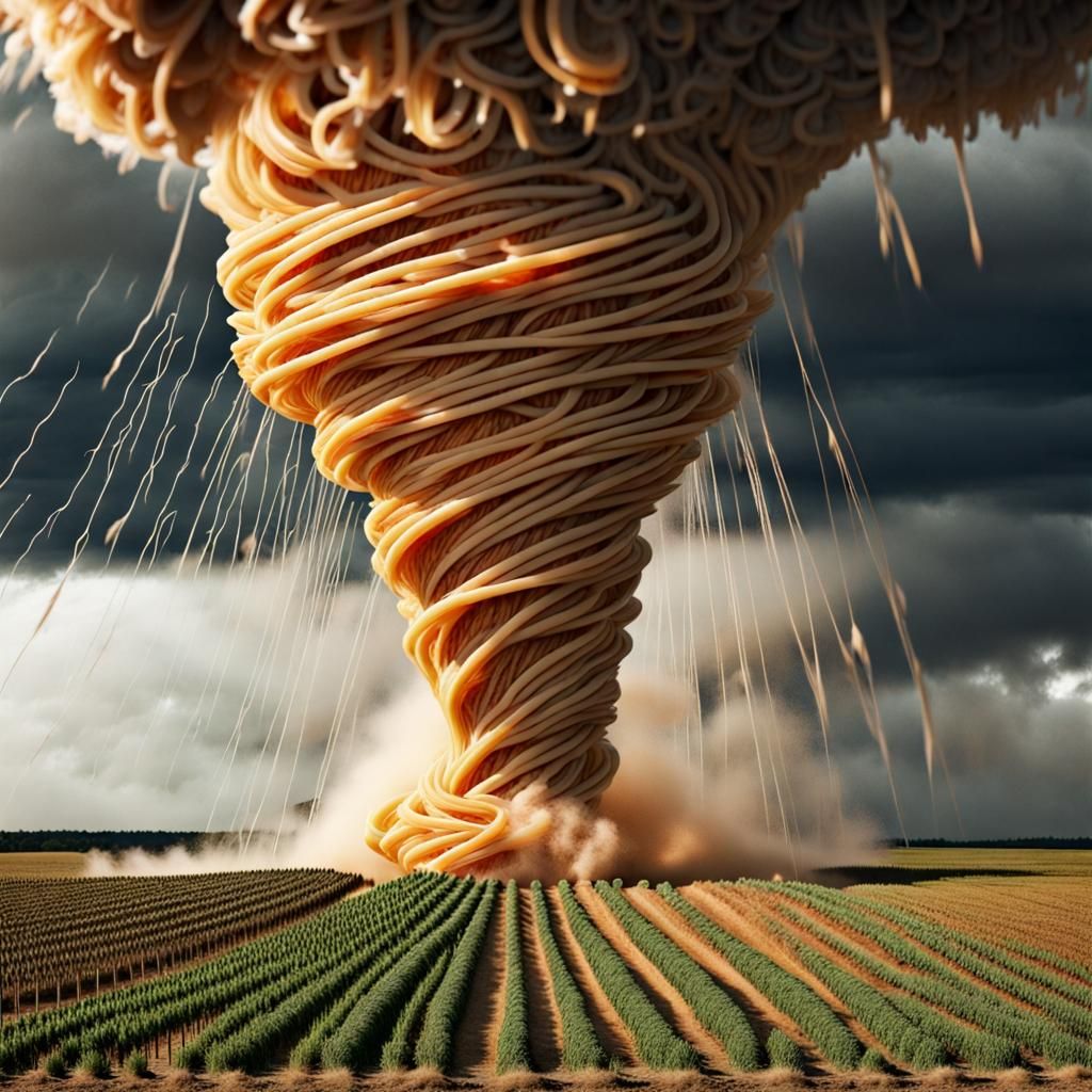 Spaghetti Tornado  by @GeoJewel
