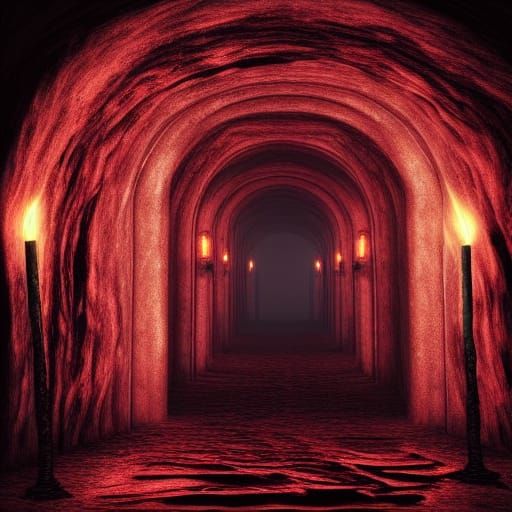 Demonic Goddess Guarding Entrance to Hell