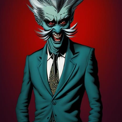 Dr Seuss character Lying Politician a suit jacket with tie, ...
